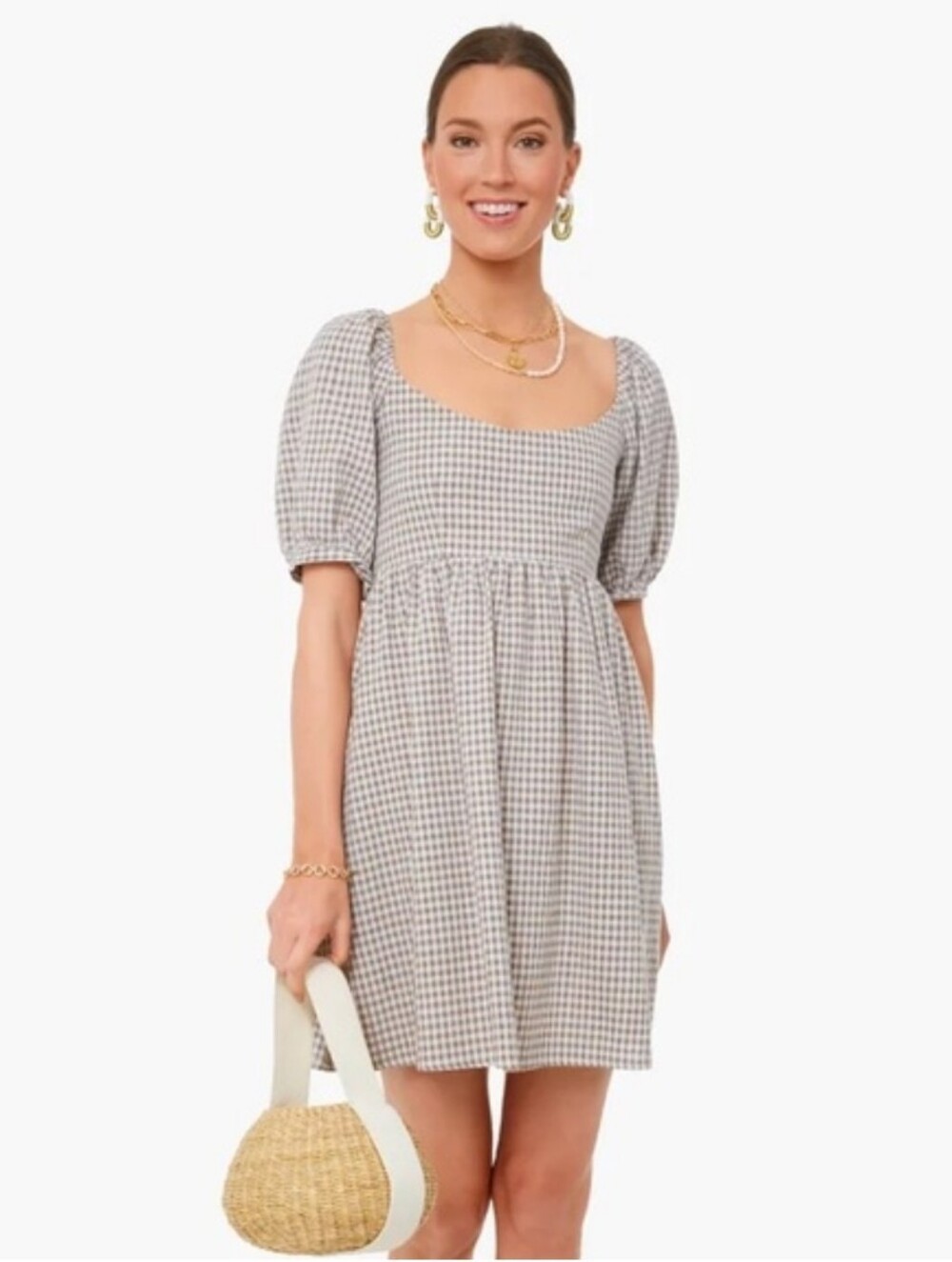 Pomander Place Tuckernuck Gingham Beechwood Babydoll Dress XXL